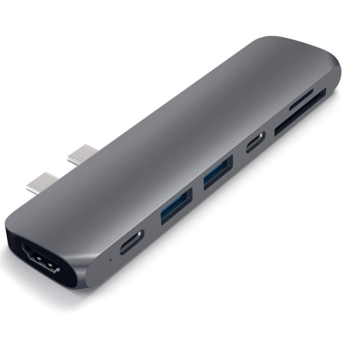 Ноутбук USB-C адаптер Satechi для Macbook Pro/Air 7в1 Gray (Серый)
