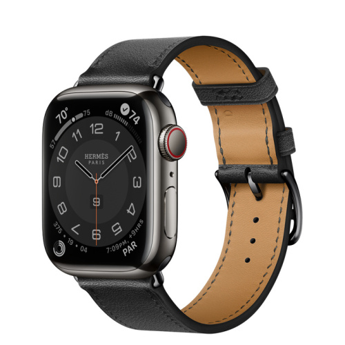 Смарт-часы Apple Watch Hermes Series 8 41mm Space Black Stainless Steel Case with Single Tour Noir (Черный)