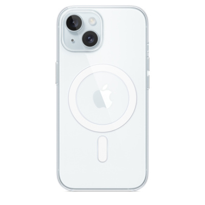 Силиконовый чехол Apple для iPhone 15 Clear Case with MagSafe (Прозрачный)