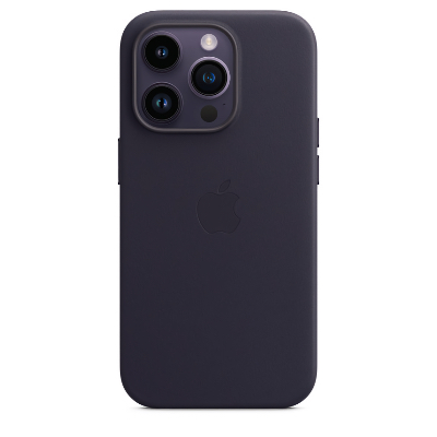 Чехол Apple для iPhone 14 Pro Leather Case with MagSafe - Ink (Фиолетовый)