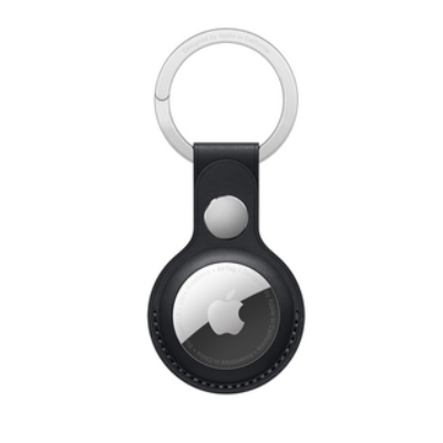 Кожаный брелок Apple для AirTag с кольцом для ключей Midnight (Темная ночь)