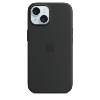 Силиконовый чехол Apple для iPhone 15 Silicone Case with MagSafe - Black (Черный)