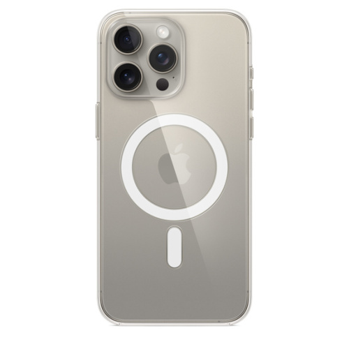 Поликарбонатовый чехол Apple для iPhone 15 Pro Max Clear Case with MagSafe (Прозрачный)
