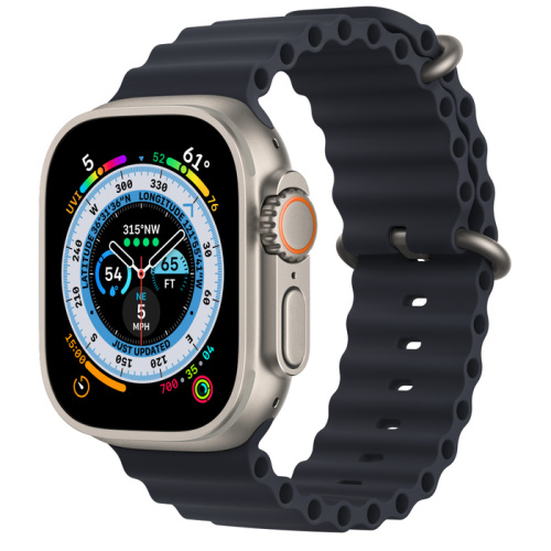 Смарт-часы Apple Watch Ultra 49mm Titanium Case with Ocean Band Midnight (Темная ночь)