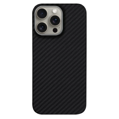 Кевларовый чехол K-DOO для iPhone 15 Pro Max Keivlar (Черный)