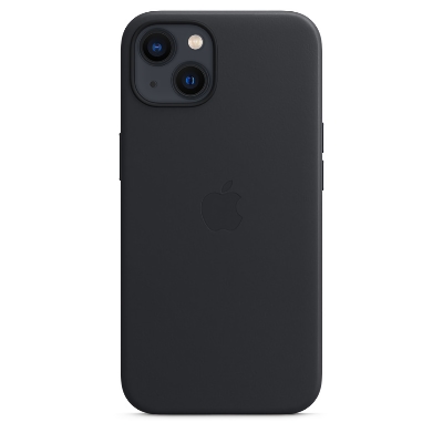 Кожаный чехол Apple MagSafe Leather Case для iPhone 13 Midnight (Темная ночь)