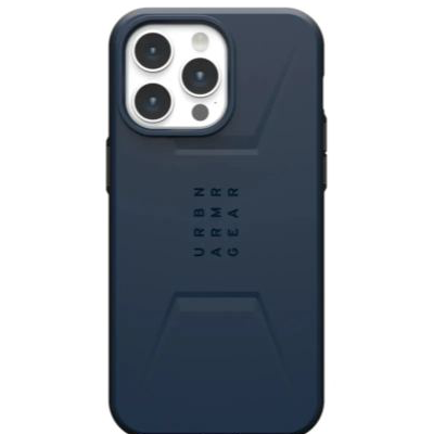 Полиуретановый чехол UAG Civilian MagSafe для iPhone 15 Pro Mallard (Синий)