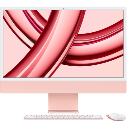 Моноблок Apple iMac 24 M3 (2023) Pink (Розовый) (M3 8-core CPU/8GB/512Gb/10-Core GPU) MQRU3