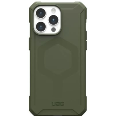 Полиуретановый чехол UAG Essential Armor MagSafe для iPhone 15 Pro Olive Drab (Оливковый)