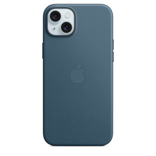 Тканевый чехол Apple для iPhone 15 Plus FineWoven Case with MagSafe - Pacific Blue (Синий)