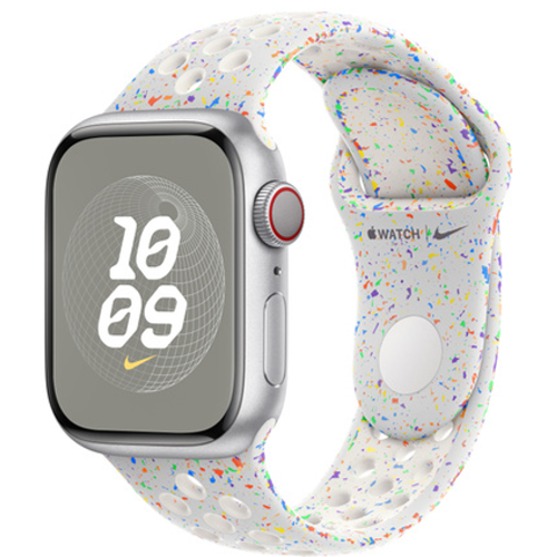 Смарт-часы Apple Watch Series 9 (GPS) 45mm Silver Aluminum Case with Pure Platinum Nike Sport Band