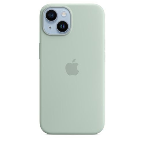 Чехол Apple для iPhone 14 Silicone Case with MagSafe - Succulent (Зеленый)
