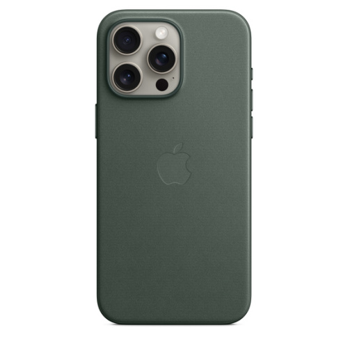 Тканевый чехол Apple для iPhone 15 Pro Max FineWoven Case with MagSafe - Evergreen (Зеленый)