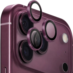 Защитное стекло на камеру Uniq Optix для iPhone 18 Pro Max (Бордовый)