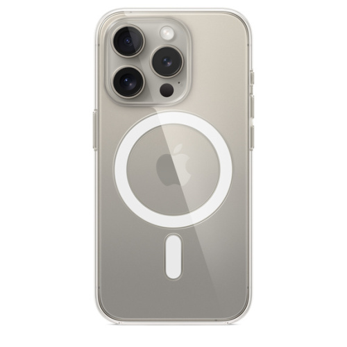 Поликарбонатовый чехол Apple для iPhone 15 Pro Clear Case with MagSafe (Прозрачный)