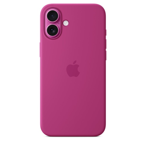 Силиконовый чехол Apple для iPhone 16 Plus Silicone Case with MagSafe - Fuchsia (Розовый)