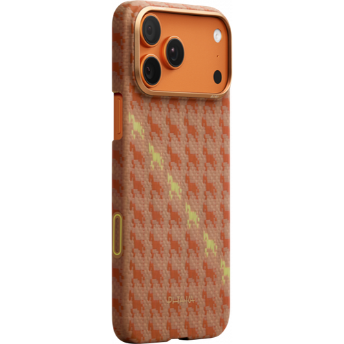 Чехол Pitaka Happiness Rides Edge для iPhone 17 Pro Оранжевый