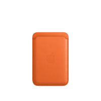 Чехол-бумажник Apple для iPhone Leather Wallet with MagSafe - Orange (Оранжевый)