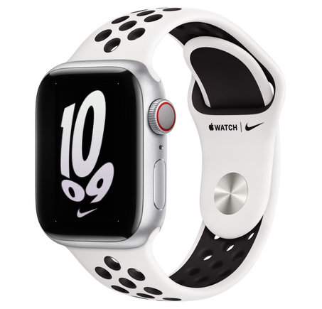 Смарт-часы Apple Watch Series 8 (GPS) 41mm Silver Aluminum Case with Summit White/Black Nike Sport Band