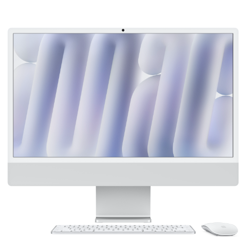 Моноблок Apple iMac 24 M4 (2024) Silver (Серебристый) (M4 8-core CPU/16GB/256Gb/8-Core GPU) MWUC3