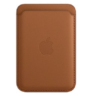 Кожаный чехол-бумажник MagSafe Saddle Brown (Золотисто-коричневый) для iPhone 12 gen.