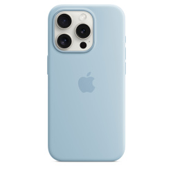Силиконовый чехол Apple для iPhone 15 Pro Silicone Case with MagSafe - Light Blue (Голубой)
