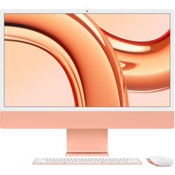 Моноблок Apple iMac 24 M3 (2023) Orange (Оранжевый) (M3 8-core CPU/24GB/256Gb/10-Core GPU)