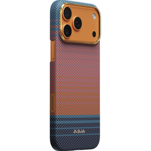 Чехол Pitaka California Dream-04 Ultra-Slim для iPhone 17 Pro Max (Sunset 2.0) Оранжево-синий
