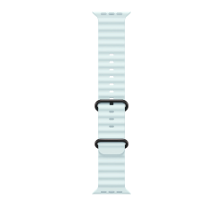 Ремешок для Apple Watch Ultra 49mm Ice Blue Ocean Band - Black Titanium Finish (Голубой)