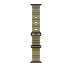 Ремешок для Apple Watch Ultra 49mm Translucent Kelp Ocean Band - Black Titanium Finish (Полупрозрачный болотный)