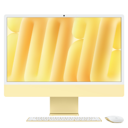 Моноблок Apple iMac 24 M4 (2024) Nano Texture Glass Yellow (Желтый) (M4 10-core CPU/24GB/2Tb/10-Core GPU)
