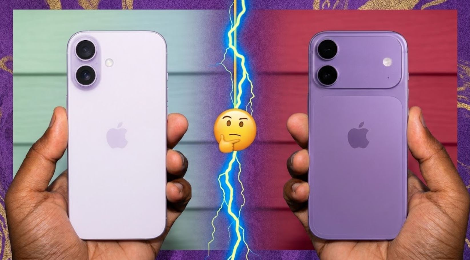 Сравнительная иллюстрация iPhone 17 и предполагаемого iPhone 18