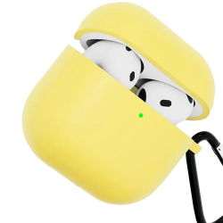 Силиконовый чехол Gurdini для Airpods 4 / Airpods 5 (Жёлтый)