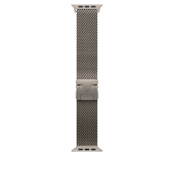 Ремешок для Apple Watch Ultra 49mm Natural Titanium Milanese Loop - Small (Натуральный Титан)