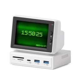 USB адаптер Hagibis Mini Monitor 6в1 с функцией монитора 3,5" White (Белый)