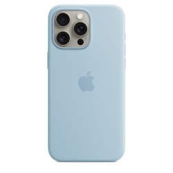 Силиконовый чехол Apple для iPhone 15 Pro Max Silicone Case with MagSafe - Light Blue (Голубой)
