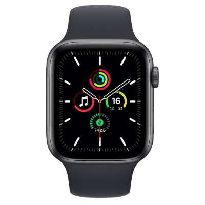Смарт-часы Apple Watch SE 2020 (GPS) 40mm Space Gray Aluminum Case with Midnight Sport Band (Темная ночь)