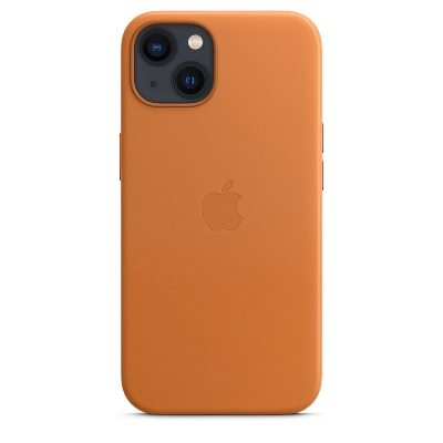 Кожаный чехол Apple MagSafe Leather Case для iPhone 13 Golden Brown (Золотистая охра)
