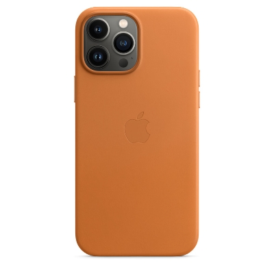 Кожаный чехол Apple MagSafe Leather Case для iPhone 13 Pro Golden Brown (Золотистая охра)