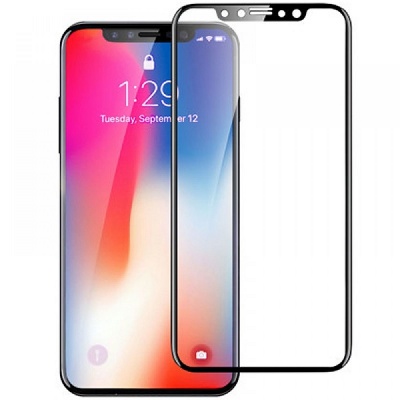 Защитное стекло 3D Full Size для iPhone 11 Pro/XS/X (Черное) Защитное стекло 3D Full Size для iPhone 11 Pro/XS/X (Черное)