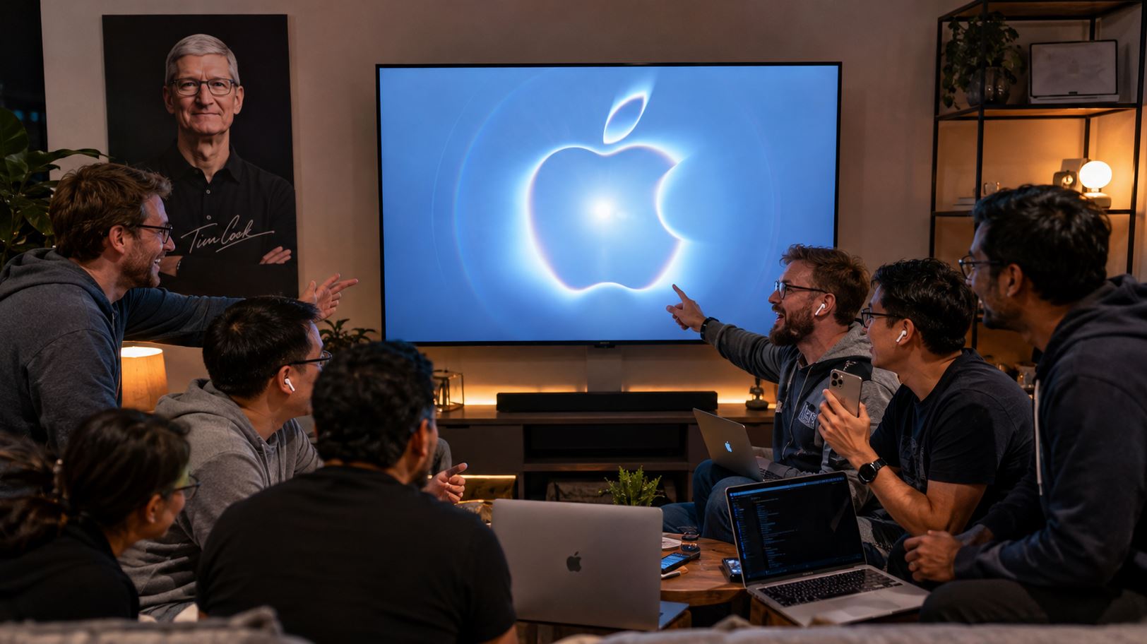 Изображение к трансляции презентации Apple