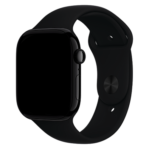 Смарт-часы Apple Watch Series 12 (GPS) 42mm Jet Black Aluminum Case with Black Sport Band (Черный)