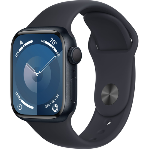 Смарт-часы Apple Watch Series 9 (GPS) 41mm Midnight Aluminum Case with Midnight Sport Band (Темная ночь)