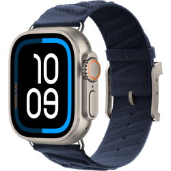 Смарт-часы Apple Watch Hermès Ultra 49mm Natural Titanium Case with Bleu Nuit En Mer