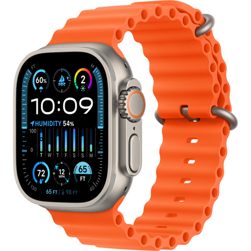 Смарт-часы Apple Watch Ultra 2 49mm Titanium Case with Ocean Band Orange (Оранжевый)