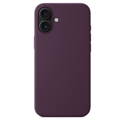 Силиконовый чехол Luxcopy для iPhone 16 Silicone Case with MagSafe - Plum (Бордовый)