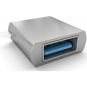 Ноутбук Переходник Satechi USB-C to USB-A 3.0 для Macbook/iPad Pro (ST-TCUAM) Gray (Серый)