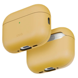 Кожаный чехол UNIQ Lyden Vex Leatherette для Airpods Pro 3 Canary Yellow (Желтый)