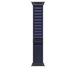 Ремешок для Apple Watch Ultra 49mm Navy Alpine Loop - Small - Black Titanium Finish (Желтовато-Коричневый)