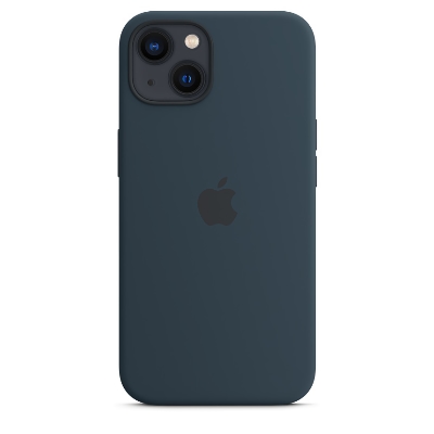 Силиконовый чехол Apple MagSafe Silicone Case для iPhone 13 Abyss Blue (Синий омут)